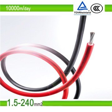 Cable fotovoltaico solar CC de cobre estañado con chaqueta Xlpo